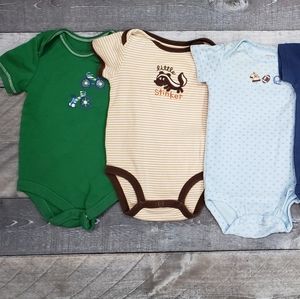 5pc Boys 3/6M Onsie set